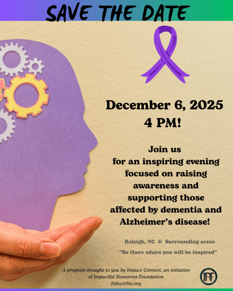 Dementia and Alzheimer's Gala event flyer